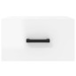 vidaXL Mesita de noche de pared blanco brillo 35x35x20 cm vidaXL Mesita de noche de pared blanco brillo 35x35x20 cm