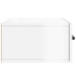 vidaXL Mesita de noche de pared blanco brillo 35x35x20 cm vidaXL Mesita de noche de pared blanco brillo 35x35x20 cm