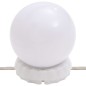 vidaXL Espejo de pared ovalado con luces LED vidrio 30x70 cm vidaXL Espejo de pared ovalado con luces LED vidrio 30x70 cm