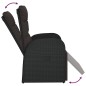 vidaXL Sillones de jardín reclinables con cojines 2 uds ratán PE negro vidaXL Sillones de jardín reclinables con cojines 2 uds ratán PE negro