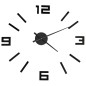 vidaXL Reloj 3D de pared con diseño moderno negro 100 cm XXL vidaXL Reloj 3D de pared con diseño moderno negro 100 cm XXL