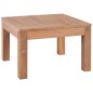 vidaXL Mesa de centro madera teca maciza acabado natural 60x60x40 cm vidaXL Mesa de centro madera teca maciza acabado natural 60x60x40 cm
