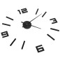 vidaXL Reloj 3D de pared con diseño moderno negro 100 cm XXL vidaXL Reloj 3D de pared con diseño moderno negro 100 cm XXL