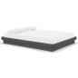 vidaXL Estructura de cama matrimonial madera maciza gris 135x190cm vidaXL Estructura de cama matrimonial madera maciza gris 135x190cm