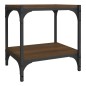 vidaXL Mueble para TV contrachapada y acero roble marrón 40x33x41 cm vidaXL Mueble para TV contrachapada y acero roble marrón 40x33x41 cm