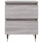 vidaXL Mesita de noche 2 uds madera ingeniería gris Sonoma 40x35x50 cm vidaXL Mesita de noche 2 uds madera ingeniería gris Sonoma 40x35x50 cm