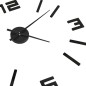 vidaXL Reloj 3D de pared con diseño moderno negro 100 cm XXL vidaXL Reloj 3D de pared con diseño moderno negro 100 cm XXL