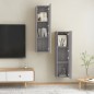 vidaXL Muebles para TV de pared 2 uds gris Sonoma 30,5x30x110 cm vidaXL Muebles para TV de pared 2 uds gris Sonoma 30,5x30x110 cm