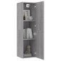 vidaXL Muebles para TV de pared 2 uds gris Sonoma 30,5x30x110 cm vidaXL Muebles para TV de pared 2 uds gris Sonoma 30,5x30x110 cm