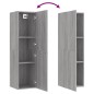 vidaXL Muebles para TV de pared 2 uds gris Sonoma 30,5x30x110 cm vidaXL Muebles para TV de pared 2 uds gris Sonoma 30,5x30x110 cm