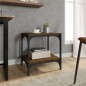 vidaXL Mueble para TV contrachapada y acero roble marrón 40x33x41 cm vidaXL Mueble para TV contrachapada y acero roble marrón 40x33x41 cm
