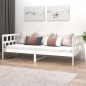 vidaXL Sofá cama madera maciza de pino blanco 80x200 cm vidaXL Sofá cama madera maciza de pino blanco 80x200 cm