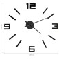 vidaXL Reloj 3D de pared con diseño moderno negro 100 cm XXL vidaXL Reloj 3D de pared con diseño moderno negro 100 cm XXL