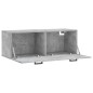 vidaXL Armario de pared madera ingeniería gris hormigón 100x36,5x35 cm vidaXL Armario de pared madera ingeniería gris hormigón 100x36,5x35 cm