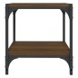 vidaXL Mueble para TV contrachapada y acero roble marrón 40x33x41 cm vidaXL Mueble para TV contrachapada y acero roble marrón 40x33x41 cm