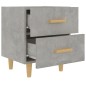 vidaXL Mesita de noche 2 unidades gris hormigón 40x35x47,5 cm vidaXL Mesita de noche 2 unidades gris hormigón 40x35x47,5 cm