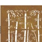 vidaXL Puerta de jardín acero corten diseño bambú 85x100 cm vidaXL Puerta de jardín acero corten diseño bambú 85x100 cm