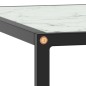 vidaXL Mesa de centro negra con vidrio de mármol blanco 60x60x35 cm vidaXL Mesa de centro negra con vidrio de mármol blanco 60x60x35 cm