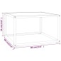 vidaXL Mesa de centro negra con vidrio de mármol blanco 60x60x35 cm vidaXL Mesa de centro negra con vidrio de mármol blanco 60x60x35 cm