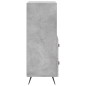 vidaXL Aparador de madera contrachapada gris hormigón 34,5x34x90 cm vidaXL Aparador de madera contrachapada gris hormigón 34,5x34x90 cm
