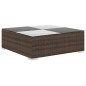 vidaXL Set muebles de jardín 6 piezas y cojines ratán sintético marrón vidaXL Set muebles de jardín 6 piezas y cojines ratán sintético marrón