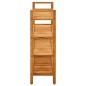 vidaXL Zapatero con 4 estantes madera maciza de roble 100x27x80 cm