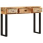 vidaXL Mesa consola de madera maciza de mango 110x30x76 cm vidaXL Mesa consola de madera maciza de mango 110x30x76 cm