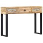 vidaXL Mesa consola de madera maciza de mango 110x30x76 cm vidaXL Mesa consola de madera maciza de mango 110x30x76 cm