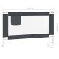 vidaXL Barandilla de seguridad cama de niño gris oscuro tela 120x25 cm vidaXL Barandilla de seguridad cama de niño gris oscuro tela 120x25 cm