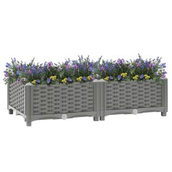 vidaXL Arriate polipropileno 80x40x23 cm