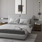 vidaXL Mesita noche 2 unidades roble ahumado 45x34,5x44,5 cm vidaXL Mesita noche 2 unidades roble ahumado 45x34,5x44,5 cm