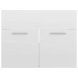 vidaXL Juego de muebles de baño madera de ingeniería blanco brillo vidaXL Juego de muebles de baño madera de ingeniería blanco brillo