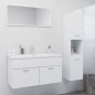 vidaXL Juego de muebles de baño madera de ingeniería blanco vidaXL Juego de muebles de baño madera de ingeniería blanco