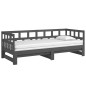 vidaXL Sofá cama extraíble madera maciza de pino gris 2x(90x200) cm vidaXL Sofá cama extraíble madera maciza de pino gris 2x(90x200) cm