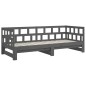 vidaXL Sofá cama extraíble madera maciza de pino gris 2x(90x200) cm vidaXL Sofá cama extraíble madera maciza de pino gris 2x(90x200) cm