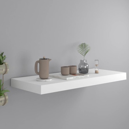 vidaXL Estante flotante de pared MDF blanco 60x23,5x3,8 cm