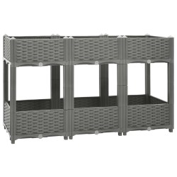 vidaXL Arriate polipropileno 120x40x71 cm