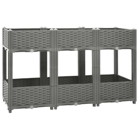 vidaXL Arriate polipropileno 120x40x71 cm