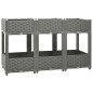 vidaXL Arriate polipropileno 120x40x71 cm