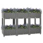 vidaXL Arriate polipropileno 120x40x71 cm
