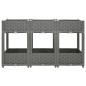 vidaXL Arriate polipropileno 120x40x71 cm