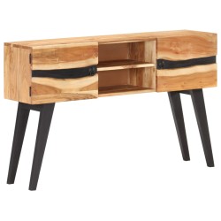 vidaXL Aparador de madera maciza de acacia 120x30x75 cm
