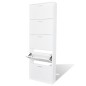 vidaXL Mueble zapatero blanco con 5 compartimentos vidaXL Mueble zapatero blanco con 5 compartimentos