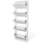 vidaXL Mueble zapatero blanco con 5 compartimentos vidaXL Mueble zapatero blanco con 5 compartimentos