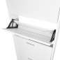 vidaXL Mueble zapatero blanco con 5 compartimentos vidaXL Mueble zapatero blanco con 5 compartimentos