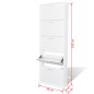 vidaXL Mueble zapatero blanco con 5 compartimentos vidaXL Mueble zapatero blanco con 5 compartimentos