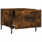 vidaXL Mesa de centro 2 uds madera ingeniería roble ahumado 50x50x40cm