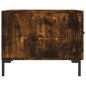 vidaXL Mesa de centro 2 uds madera ingeniería roble ahumado 50x50x40cm