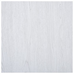 vidaXL Lamas para suelo autoadhesivas PVC blanco 5,11 m² 