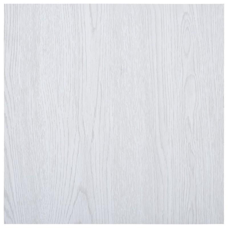 vidaXL Lamas para suelo autoadhesivas PVC blanco 5,11 m² vidaXL Lamas para suelo autoadhesivas PVC blanco 5,11 m²